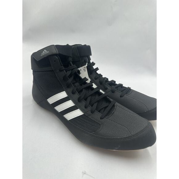 Men’s Size 15 - Adidas Wrestling Shoes MMA Black White AQ3325 New! main image 5
